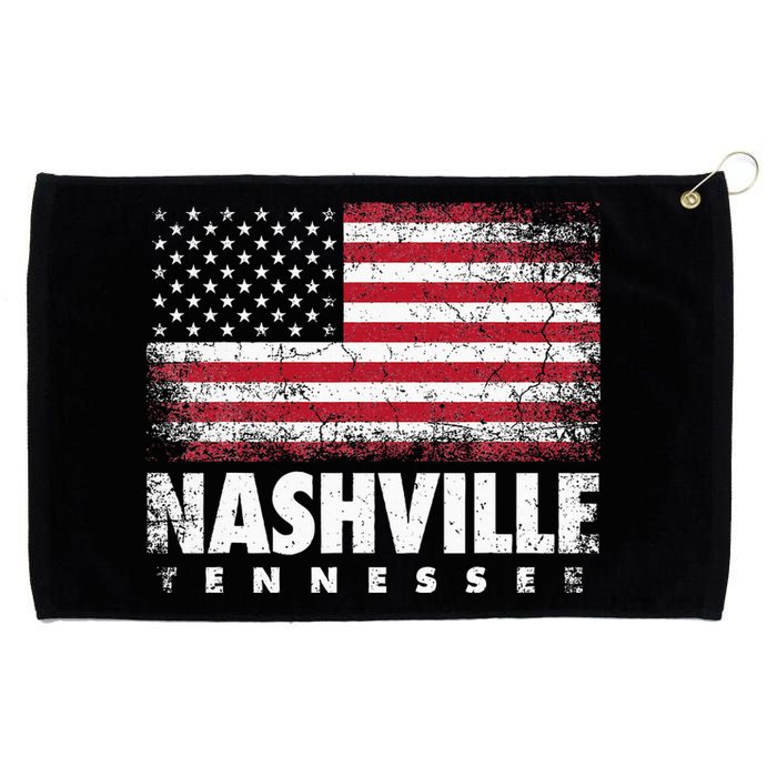 Nashville Tennessee 4th Of July American Flag Usa America Grommeted Golf Towel