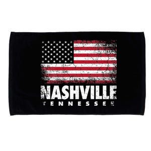 Nashville Tennessee 4th Of July American Flag Usa America Microfiber Hand Towel