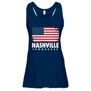 Nashville Tennessee 4th Of July American Flag Usa America Ladies Essential Flowy Tank