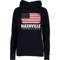 Nashville Tennessee 4th Of July American Flag Usa America Womens Funnel Neck Pullover Hood