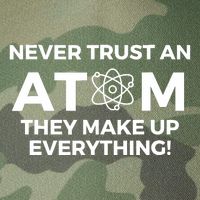 Never Trust an Atom They Make Up Everything - Chemistry Legacy Tie Dye Trucker Hat
