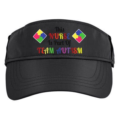 Nurse Team Autism Awareness Adult Drive Performance Visor