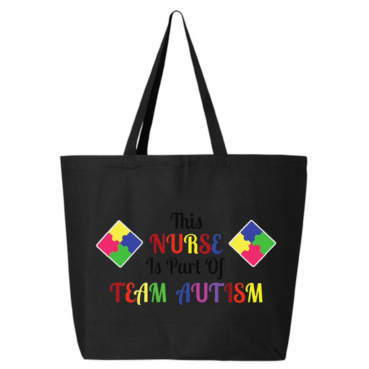 Nurse Team Autism Awareness 25L Jumbo Tote