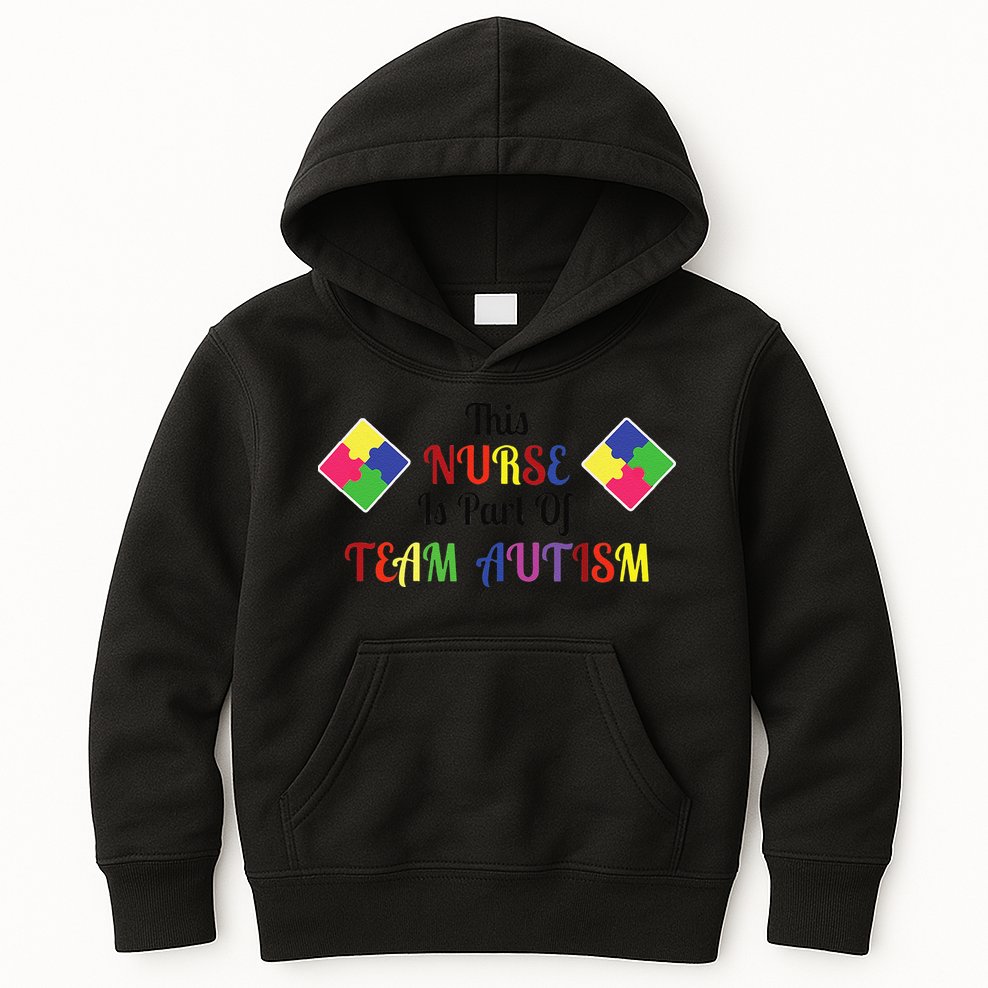 Nurse Team Autism Awareness Kids Hoodie