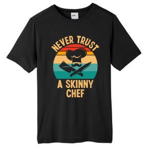 Never Trust A Skinny Chef Funny Chef Cooking Lovers Chefs Gift Tall Fusion ChromaSoft Performance T-Shirt