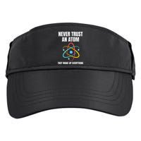 Never Trust An Atom They Make Up Everything Science Teacher Adult Drive Performance Visor