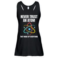 Never Trust An Atom They Make Up Everything Science Teacher Ladies Essential Flowy Tank