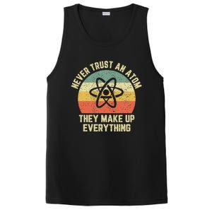 Never Trust An Atom Science Funny Love Science Teacher PosiCharge Competitor Tank