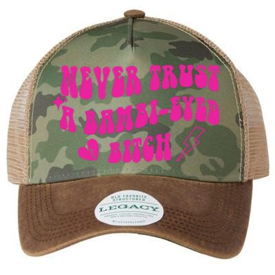 Never Trust A Bambi Eyed Biitch Legacy Tie Dye Trucker Hat