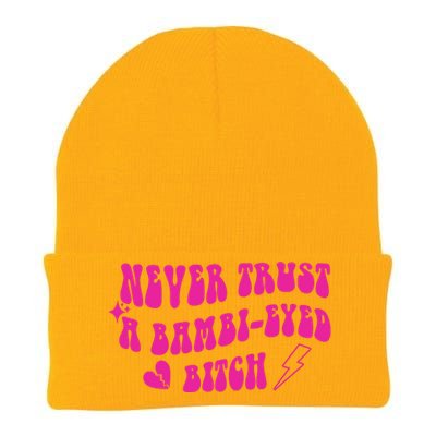 Never Trust A Bambi Eyed Biitch Knit Cap Winter Beanie