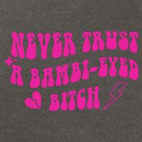 Never Trust A Bambi Eyed Biitch Cotton Canvas Backpack