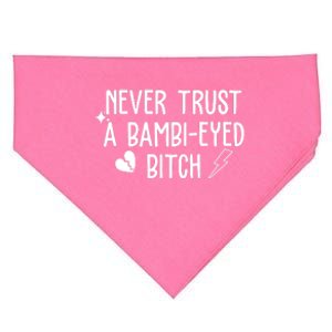 Never Trust A Bambi Eyed Biitch Funny Humor USA-Made Doggie Bandana