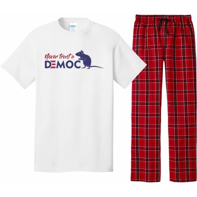 Never Trust A Democrat Trump Political Pajama Set