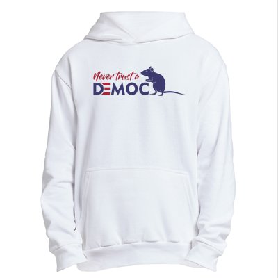 Never Trust A Democrat Trump Political Urban Pullover Hoodie