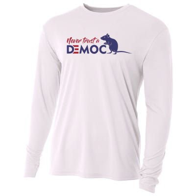 Never Trust A Democrat Trump Political Cooling Performance Long Sleeve Crew