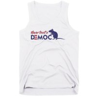 Never Trust A Democrat Trump Political Tank Top