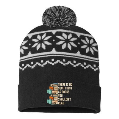 No Thing As Books You ShouldnT Read Banned Books Reader USA-Made Snowflake Beanie