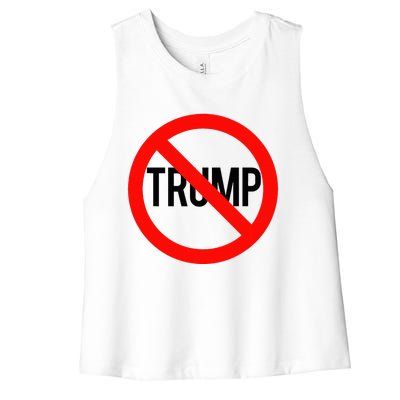 No Trump Anti Trump Women's Racerback Cropped Tank