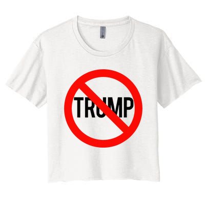 No Trump Anti Trump Women's Crop Top Tee