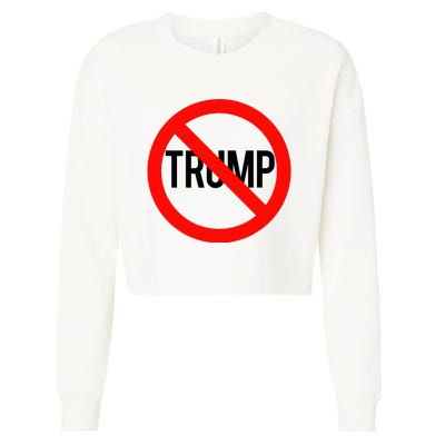 No Trump Anti Trump Cropped Pullover Crew