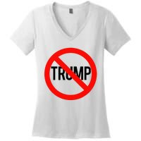 No Trump Anti Trump Women's V-Neck T-Shirt