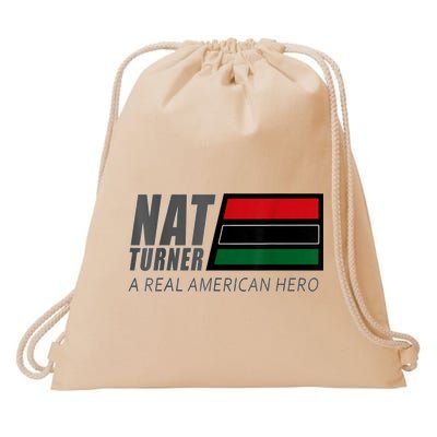 Nat Turner A Real American Hero Drawstring Bag
