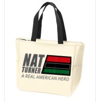 Nat Turner A Real American Hero Zip Tote Bag