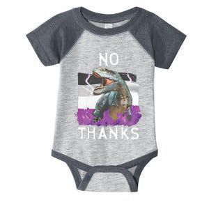 No Thanks Asexual Flag Infant Baby Jersey Bodysuit