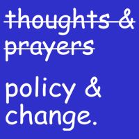 Not Thoughts And Prayers Policy And Change Social Justice Gift 16 in Basic Backpack
