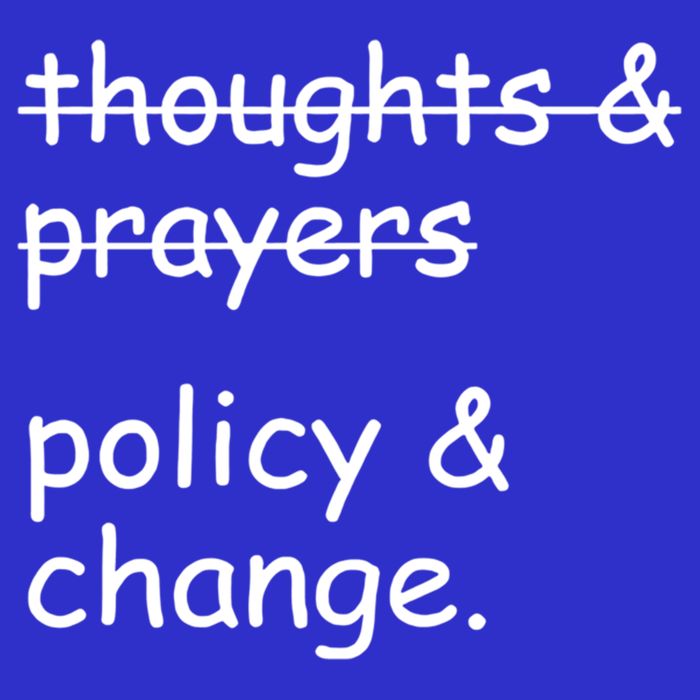 Not Thoughts And Prayers Policy And Change Social Justice Gift 16 in Basic Backpack