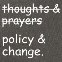 Not Thoughts And Prayers Policy And Change Social Justice Gift Cotton Canvas Backpack