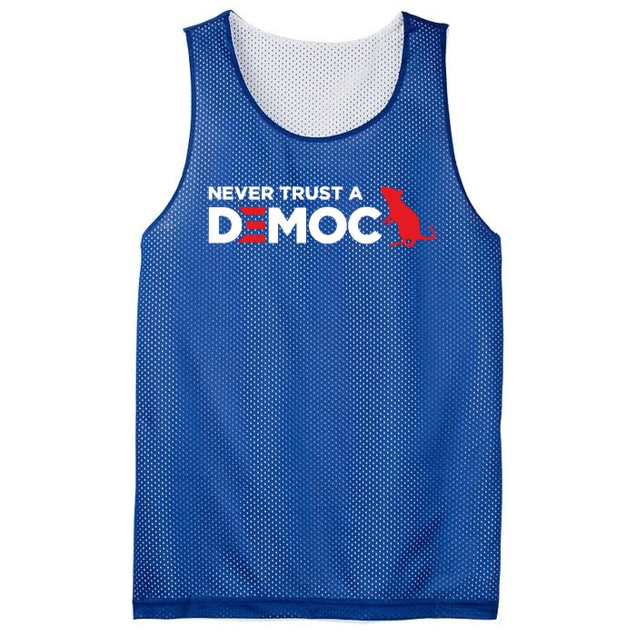 Never Trust A Democrat Mesh Reversible Basketball Jersey Tank