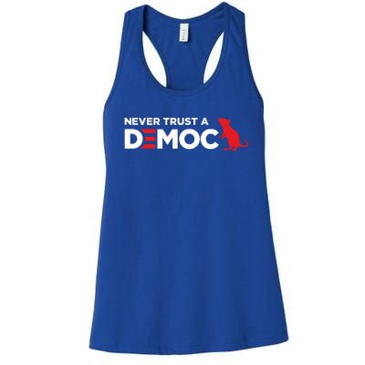 Never Trust A Democrat Women's Racerback Tank