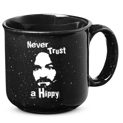Never Trust A Hippy 15oz Campfire Ceramic Mug