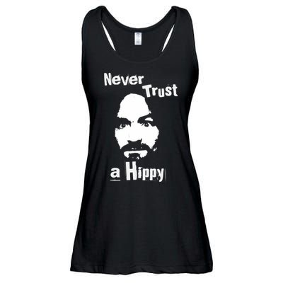 Never Trust A Hippy Ladies Essential Flowy Tank