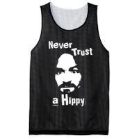 Never Trust A Hippy Mesh Reversible Basketball Jersey Tank
