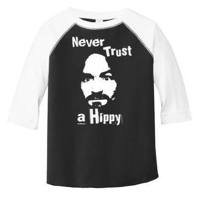 Never Trust A Hippy Toddler Fine Jersey T-Shirt