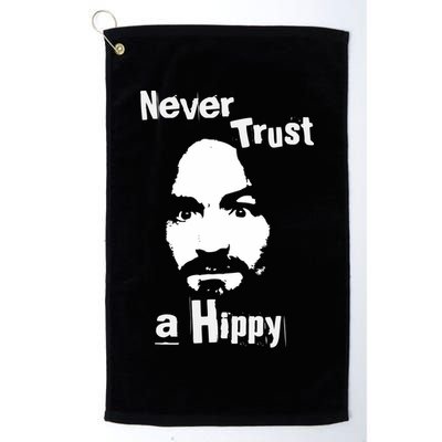 Never Trust A Hippy Golf Towel