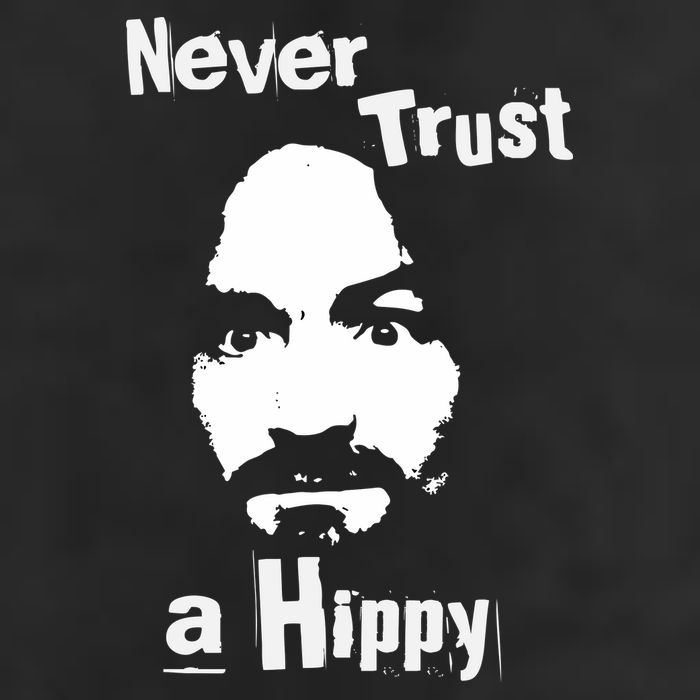 Never Trust A Hippy Golf Towel