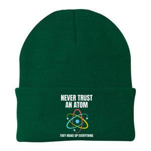 Never Trust An Atom They Make Up Everything Science Teacher Knit Cap Winter Beanie