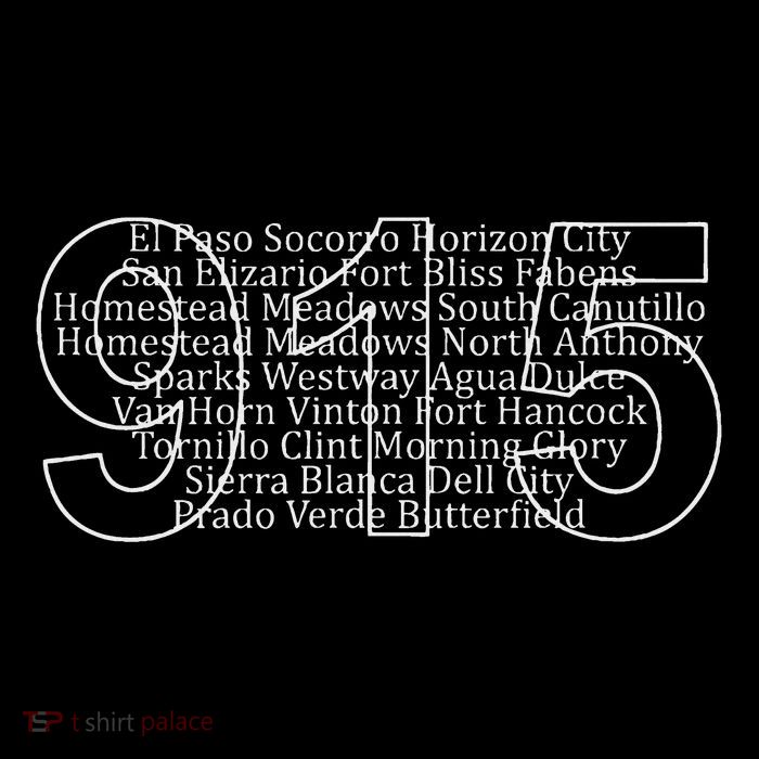 Northwest Texas Area Code 915 T-Shirt