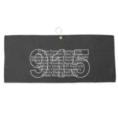 Northwest Texas Area Code 915 Large Microfiber Waffle Golf Towel