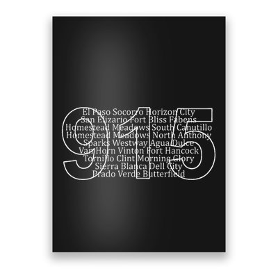 Northwest Texas Area Code 915 Poster