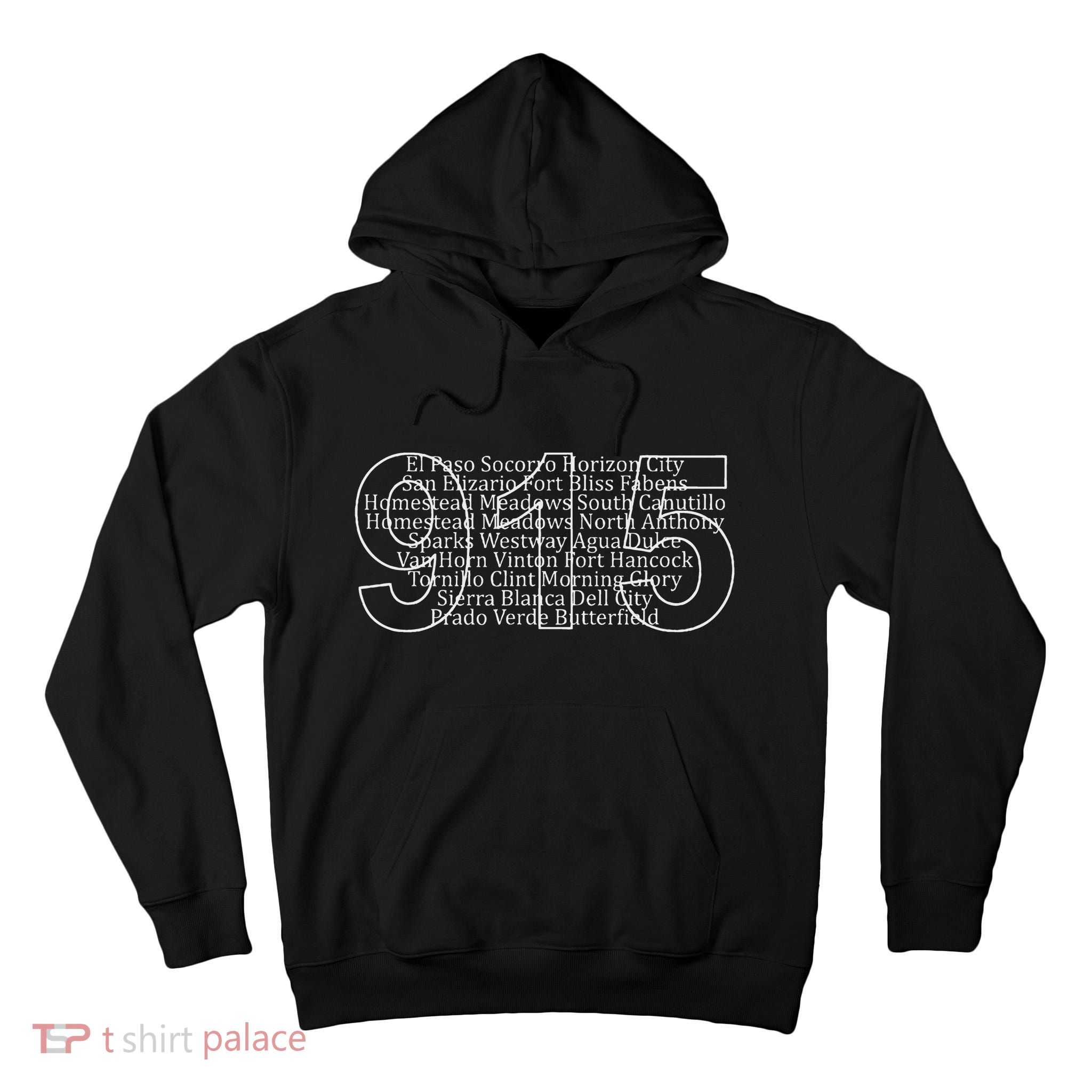 Northwest Texas Area Code 915 Tall Hoodie