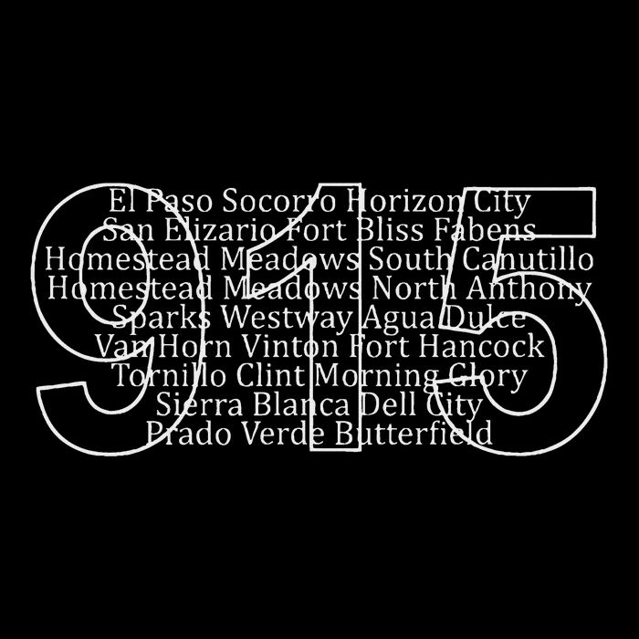 Northwest Texas Area Code 915 Cropped Pullover Crew