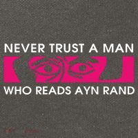 Never Trust A Man Who Reads Ayn Rand Cotton Canvas Backpack