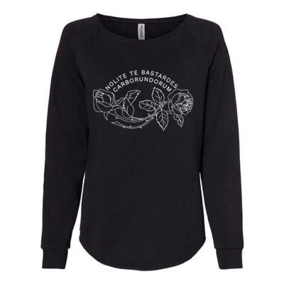 NOLITE TE BASTARDES CARBORUNDORUM Womens California Wash Sweatshirt