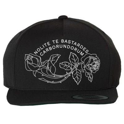 NOLITE TE BASTARDES CARBORUNDORUM Wool Snapback Cap