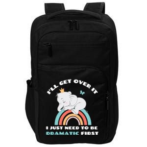 Need To Be Dramatic First Cute Elephant Funny Saying Quote Impact Tech Backpack