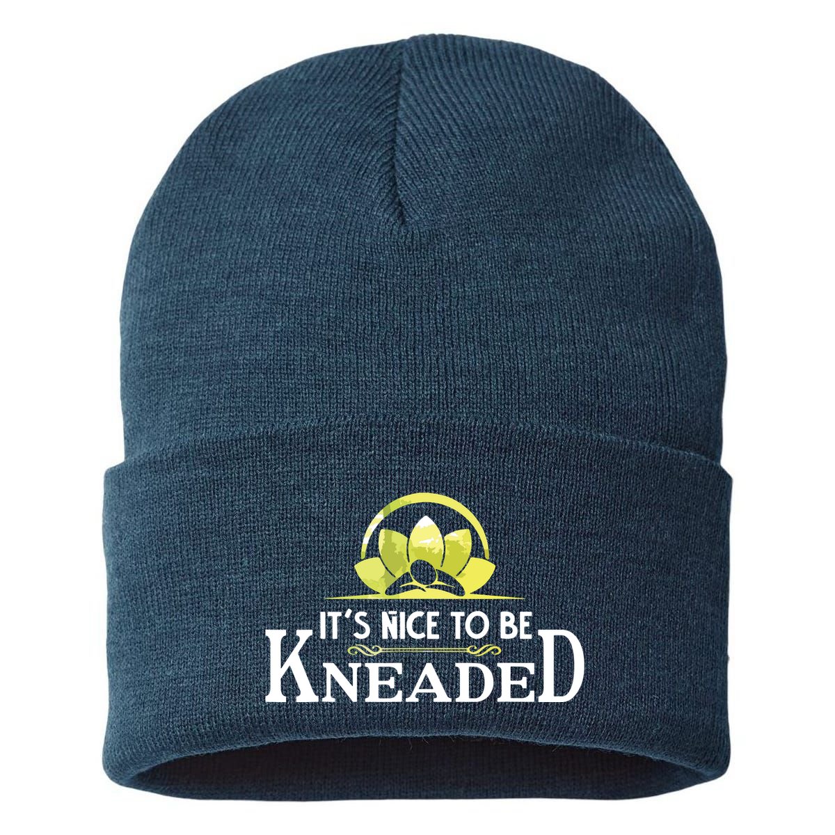 Nice To Be Kneaded Funny Physical Therapy Massage Sustainable Knit Beanie